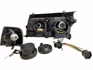 Фары VW Passat B5 3B (96-00) - H7 ангельские глазки чёрные 8