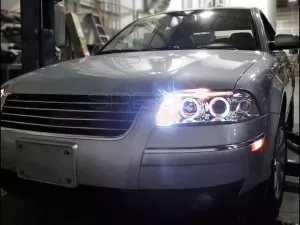 Фари VW Passat B5 (3BG; 01-05) - H1 ангельські очі хром 4