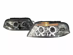 Фари VW Passat B5 (3BG; 01-05) - H1 ангельські очі хром 5