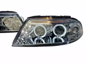 Фари VW Passat B5 (3BG; 01-05) - H1 ангельські очі хром 7