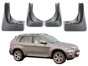 Брызговики BMW X5 E70 / F15 (06-18) с подножками - Benke