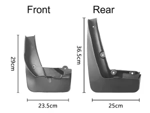 Бризковики BMW X1 E84 (09-15) - Premium 4