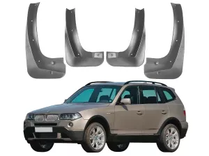 Брызговики BMW X3 E83 (03-10) с порогами - Classic