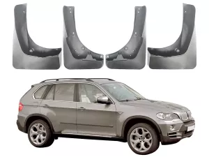 Бризковики BMW X5 E70 / F15 (06-18) з порогами - Premium