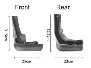 Бризковики Mercedes GLC X253 / C253 (16-22) з порогами - Classic 4