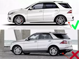 Бризковики Mercedes ML W166 (11-15) з підніжками - Premium (4 шт) 8