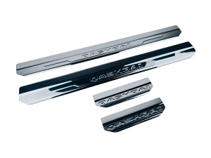 Накладки на пороги Nissan Qashqai I (J10; 07-13) - Nitto (хром) 2
