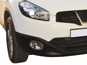 Хром накладки на противотуманки Nissan Qashqai I J10/+2 (10-13) рестайлинг 4