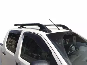 Рейлинги с поперечинами Nissan Navara III (D40; 05-14) - Shark (чёрные) 6