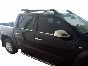 Рейлинги с поперечинами VW Amarok I (10-22) - Shark (хром) 4