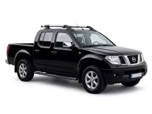 Рейлинги с поперечинами Nissan Navara III (D40; 05-14) - Shark (хром) 6