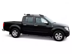Рейлинги с поперечинами Nissan Navara III (D40; 05-14) - Shark (хром) 7