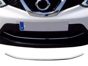 Хром на передній бампер Nissan Qashqai II (J11; 14-17) - Carmos