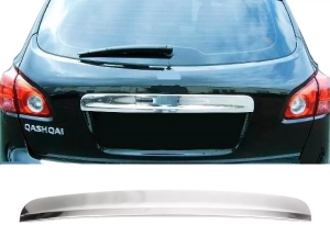 Хром накладки над номером Nissan Qashqai I / +2 (J10; 07-13) - Carmos (без кнопки)