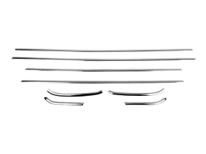 Хром нижні молдинги вікон Opel Astra J (09-15) 5D Htb - Carmos 2