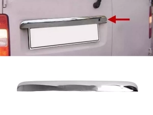 Хром накладка над номером VW Caddy III (2K; 04-20) 2 двері – Omsa (без напису)