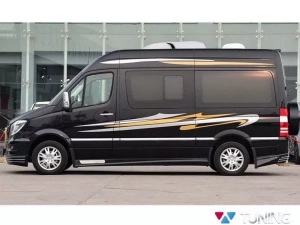 Хром молдинги дверні VW Crafter I (06-16) Middle - Carmos 6