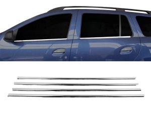 Хром нижние молдинги окон Dacia Logan II MCV (13-20) - Carmos