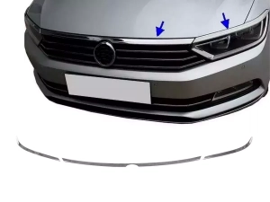 Хром вії на фари та решітку VW Passat B8 (3G; 15-22) - Carmos