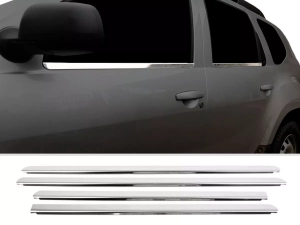 Хром нижние молдинги окон Dacia Duster I (HS; 10-17) - Carmos