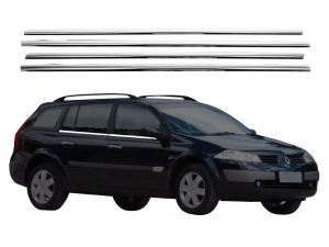 Хром нижні молдинги вікон Renault Megane II (03-09) Універсал - Carmos