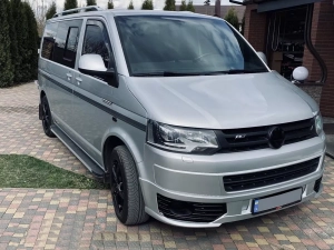 Накладка передня VW T5+ (10-15) рестайлінг - Sportline (GRP) 6