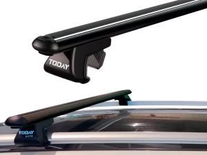 Багажник на звичайні рейлінги - Venus V40 чорний (128 см)