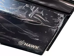 Дефлекторы окон Nissan Qashqai I (J10; 07-13) - Hawk (чёрный хром) 2