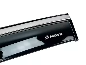 Ветровики Nissan X-Trail IV (T33; 22-) - Hawk (с хром молдингом) 6 шт 4