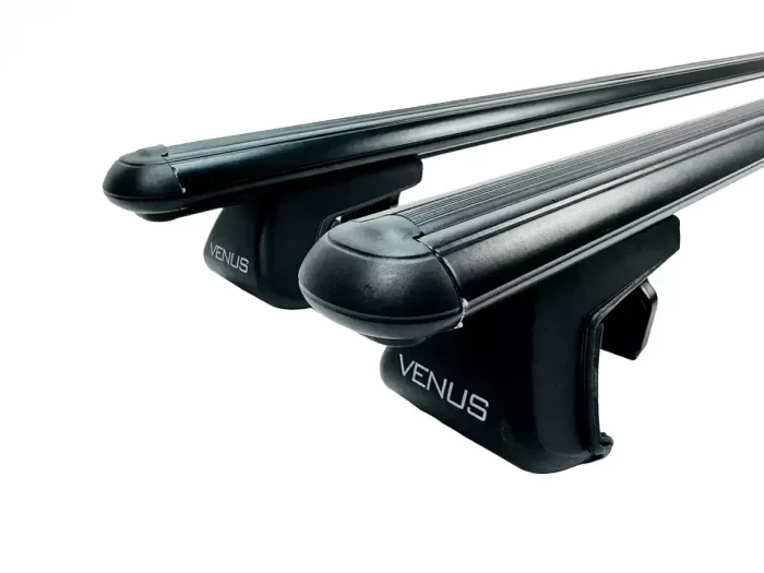 Багажник на звичайні рейлінги - Venus V40 чорний (128 см) 3