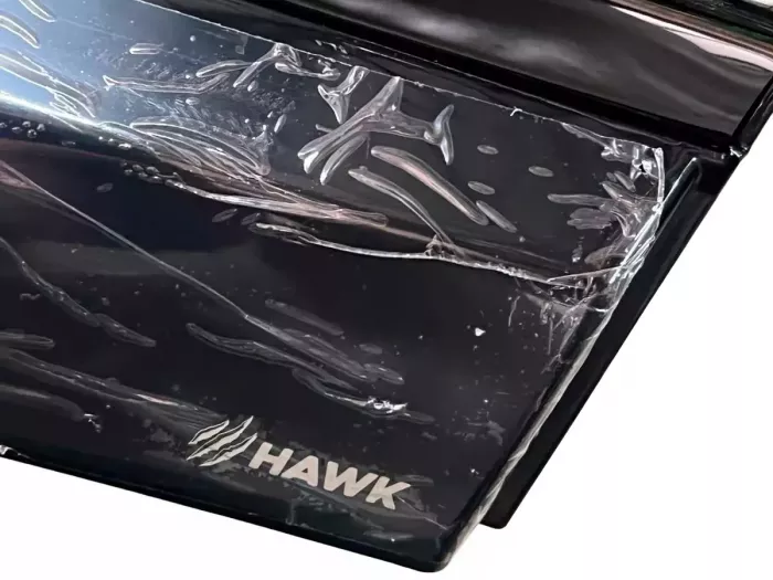 Дефлекторы окон Nissan Qashqai I (J10; 07-13) - Hawk (чёрный хром) 2