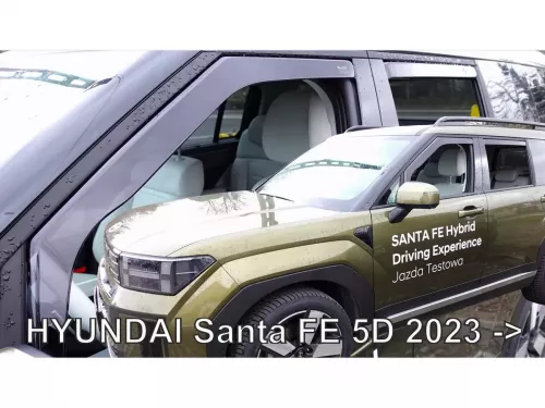 Дефлекторы окон Hyundai Santa Fe V (MX5; 24-) - Heko (вставные) 4