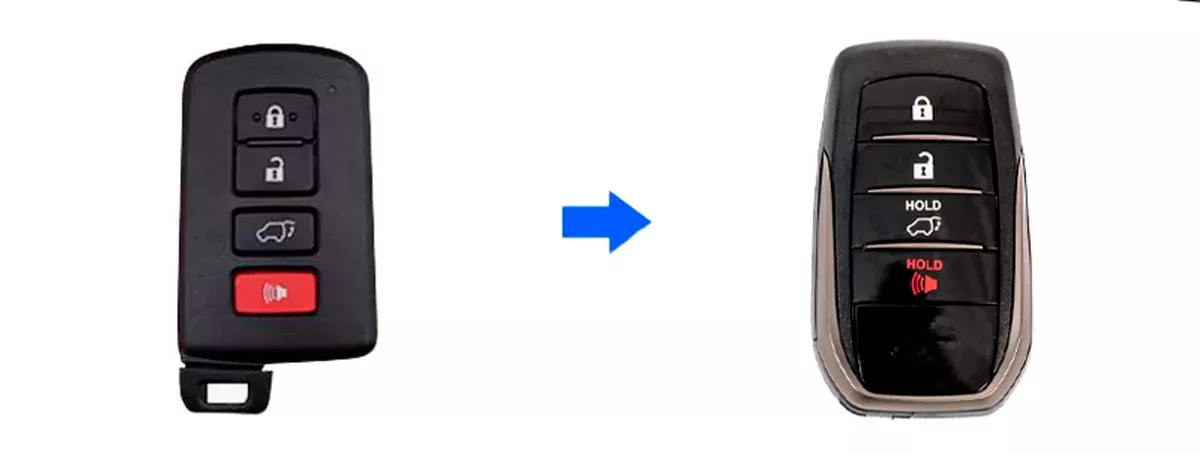 Обновленный корпус TRD ключа зажигания Toyota LC 200